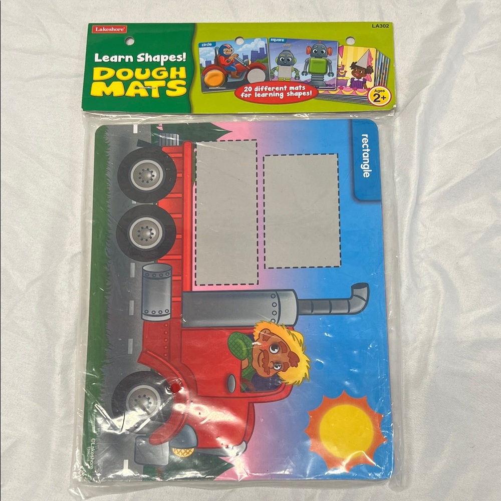 New Lakeshore Learning Learn Shapes Dough Mats 20 Different Mats Ages 2 and Up